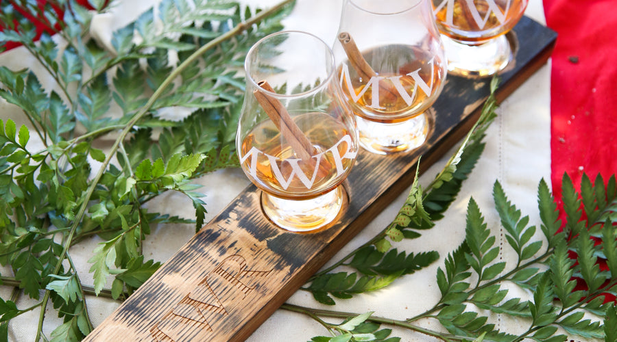New Product Spotlight: Whiskey Barrel Flight Boards and Holiday Whiskey Tastings
