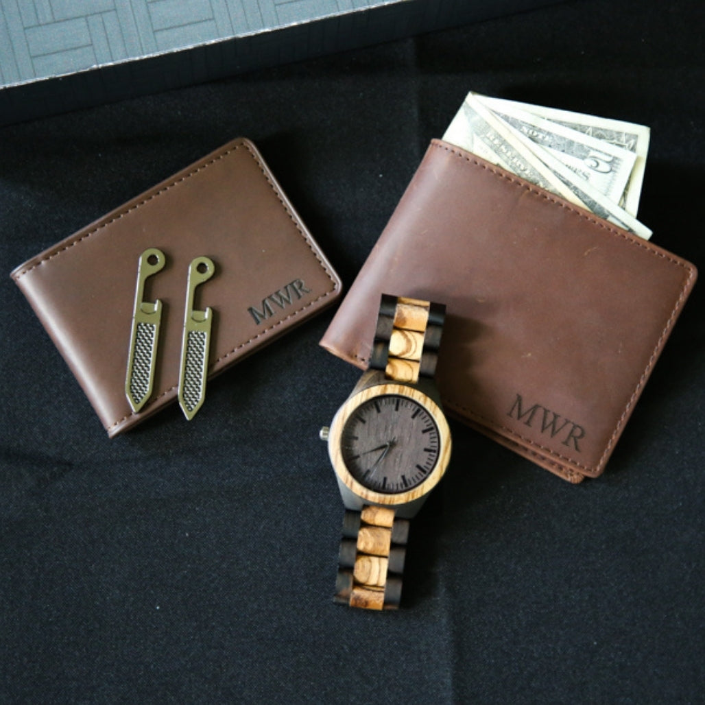 Grain + Oak Personalized Money Clip