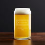 Set of 2 - Personalized 16oz Can Shaped Pint Glasses