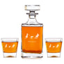 Custom Logo Executive Whiskey Decanter Set