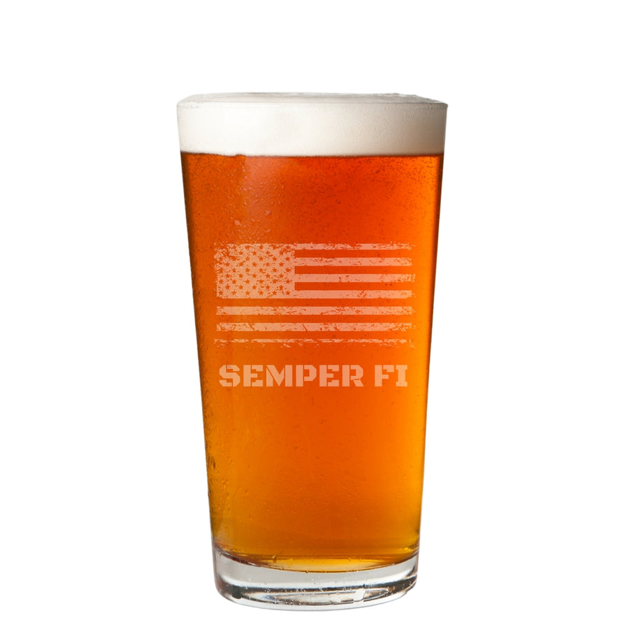 Set of 2 - Personalized Beer Glasses - 16oz Pint