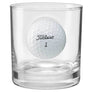 11oz Whiskey Glass Embedded Golf Ball