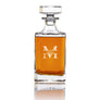 Personalized Whiskey Decanter Set - Modern Monogram