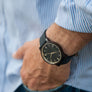 Anderson Ebony | Wood Watch Leather Band Watches Grain and Oak