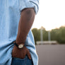 Anderson Walnut | Wood Watch Leather Band Watches Grain and Oak