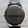 "Enjoy the Ride" - Wood Watch | The Christopher Custom Design Grain and Oak