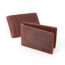 Men's Leather Slim Billfold with Removable Money Clip Wallet Money Clip Grain and Oak