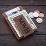 Personalized Money Clip - RFID Blocking Magnetic Money Clip Money Clip Grain and Oak