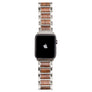 Stainless Steel + Walnut | 38-40mm 42-44mm Apple Watch Band | Series 1,2,3,4,5 Apple Watch Bands Grain and Oak