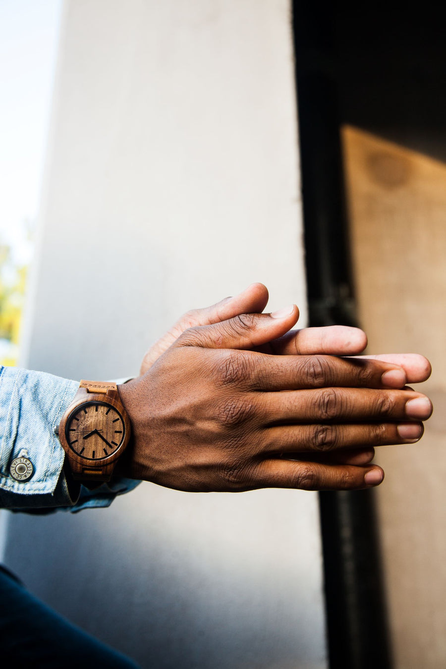 The Gibson | Wood Watch Leather Band Watches Grain and Oak