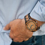The Olive Blue | Wood Watches Wooden Band Watches Grain and Oak