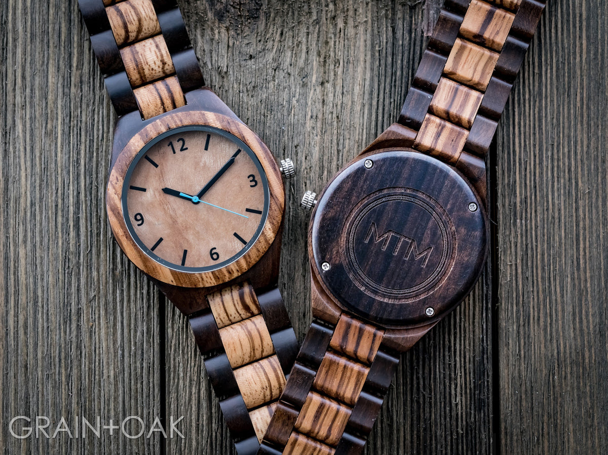 Blue best sale wood watch