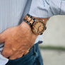 The Olive Blue | Wood Watches Wooden Band Watches Grain and Oak