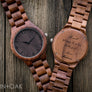The Oliver Walnut | Wood Watch Wooden Band Watches Grain and Oak