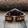 The Ridge Zebrawood + Ebony | Set of 8 Groomsmen Watches Grain and Oak
