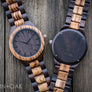 The Ridge Zebrawood + Ebony | Set of 8 Groomsmen Watches Grain and Oak
