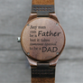 "To Be A Dad" - Wood Watch | The Burton Custom Design Grain and Oak