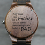 "To Be A Dad" - Wood Watch | The Burton Custom Design Grain and Oak