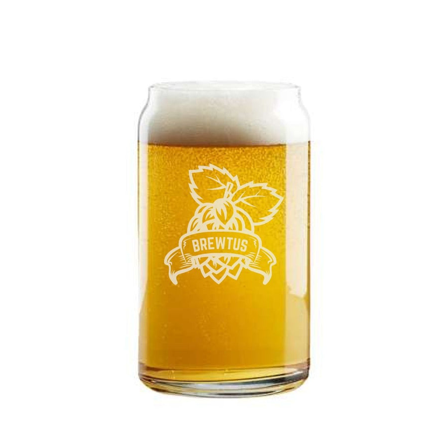 Custom Logo Beer Can Glasses - 16oz Pint