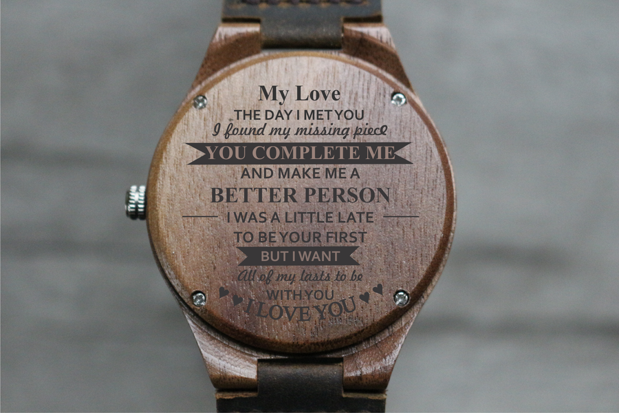 "All My Lasts" - Wood Watch | The Burton Custom Design Grain and Oak