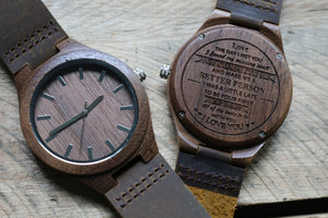 "All My Lasts" - Wood Watch | The Burton Custom Design Grain and Oak