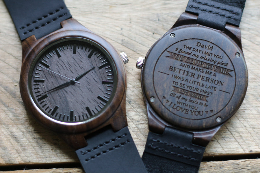 "All My Lasts" - Wood Watch | The Christopher Custom Design Grain and Oak