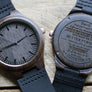 "All My Lasts" - Wood Watch | The Christopher Custom Design Grain and Oak