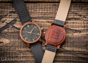 Anderson Sandalwood | Wood Watch Leather Band Watches Grain and Oak