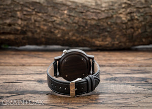Atlas Ebony | Wood Watch Leather Band Watches Grain and Oak