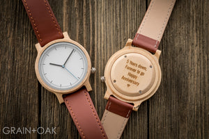 Atlas Maple | Wood Watch Leather Band Watches Grain and Oak