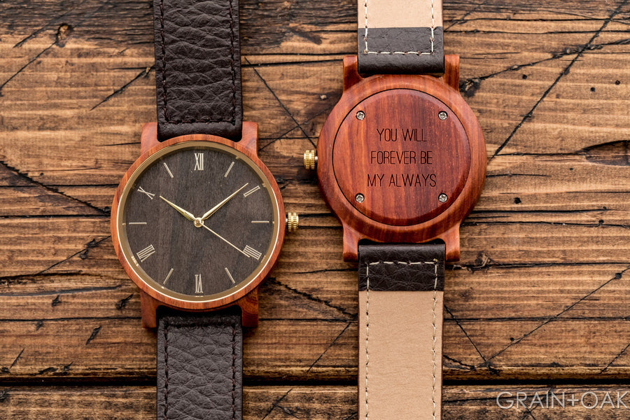 The Anderson Sandalwood | Set of 9 Mens Watches Grain and Oak