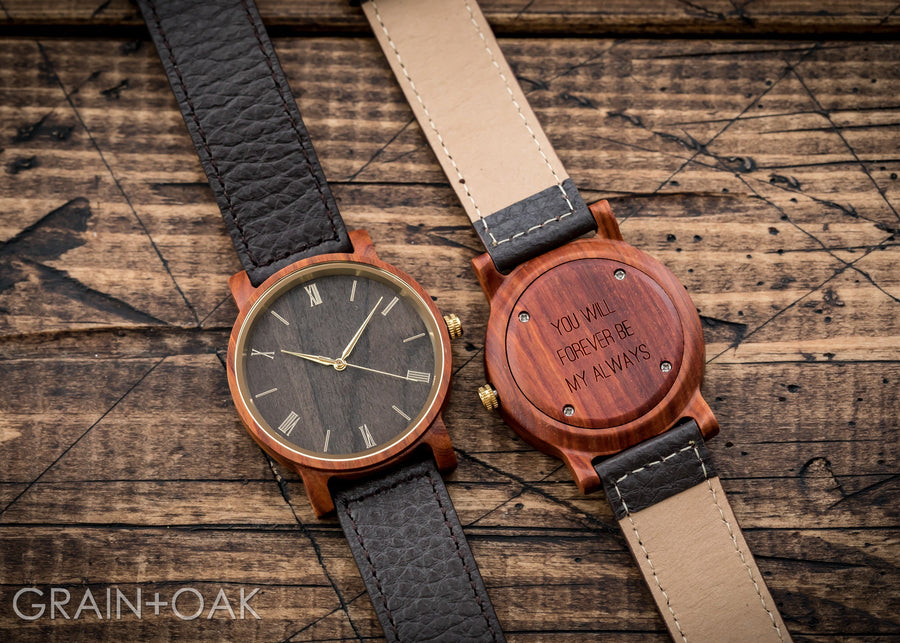 The Anderson Sandalwood | Set of 9 Mens Watches Grain and Oak