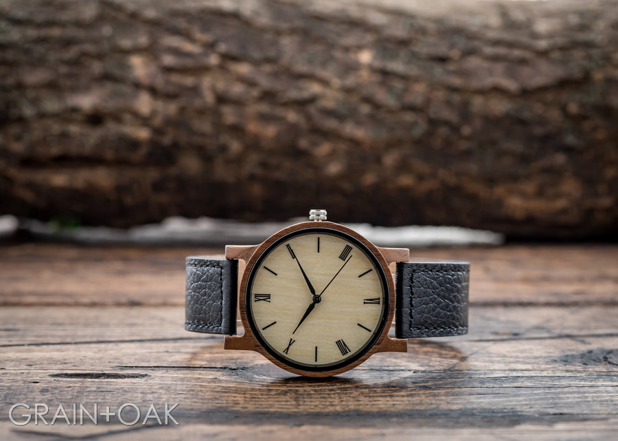 The Anderson Walnut | Set of 9 Mens Watches Grain and Oak