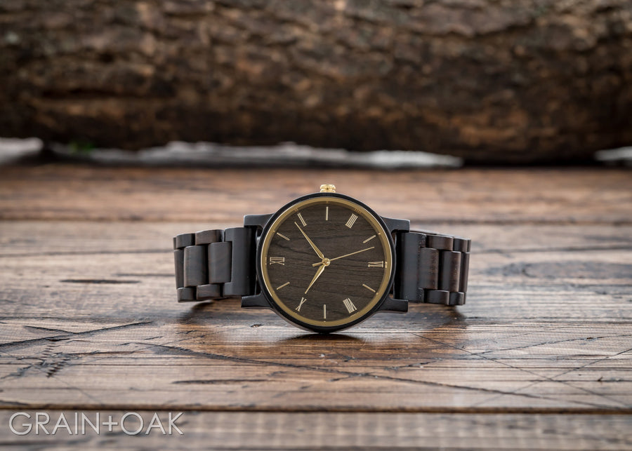 The Cedric Gold | Set of 6 Groomsmen Watches Grain and Oak