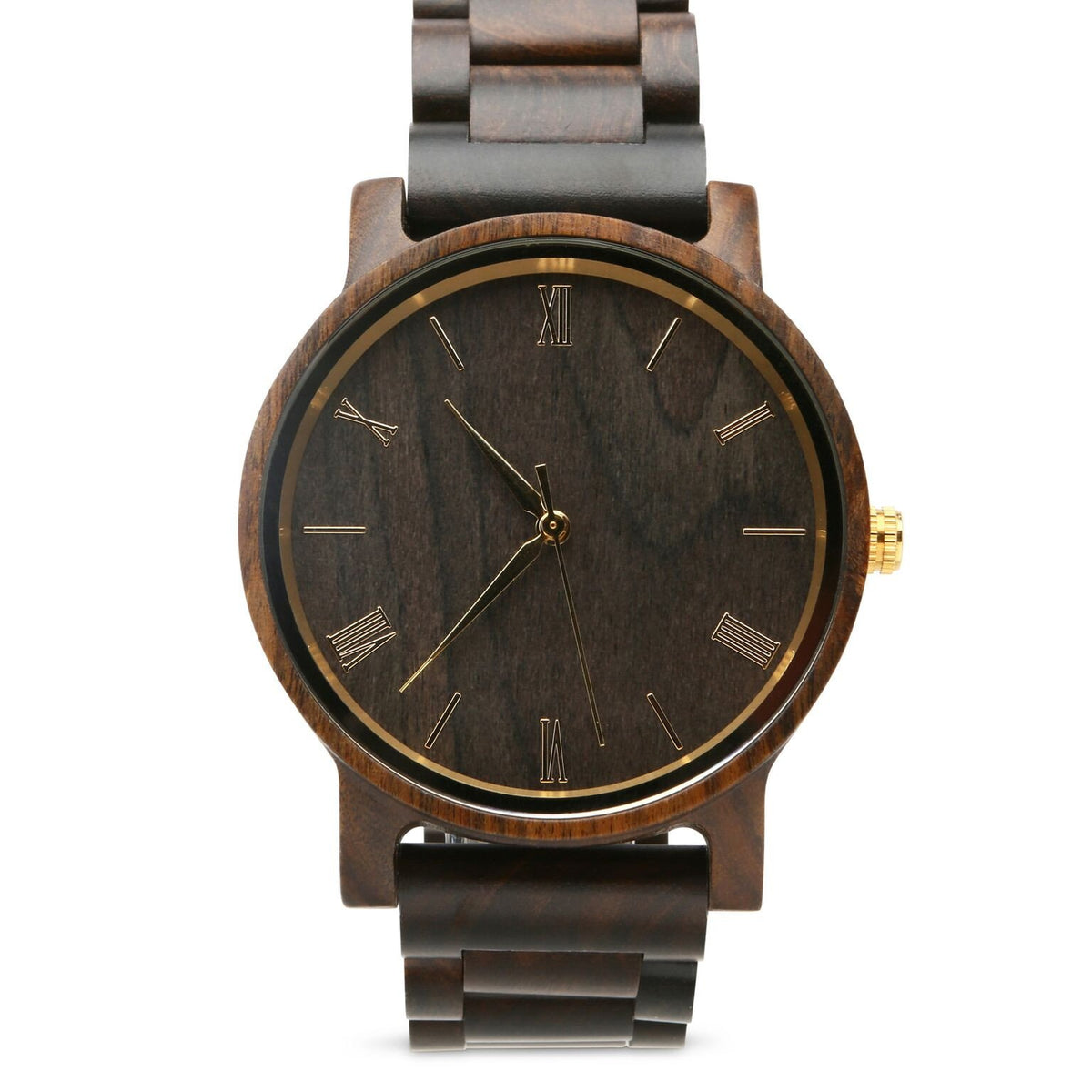 The Cedric Gold Wood Watch - Main Image