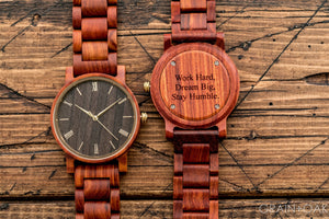 The Cedric Sandalwood | Set of 5 Groomsmen Watches Grain and Oak