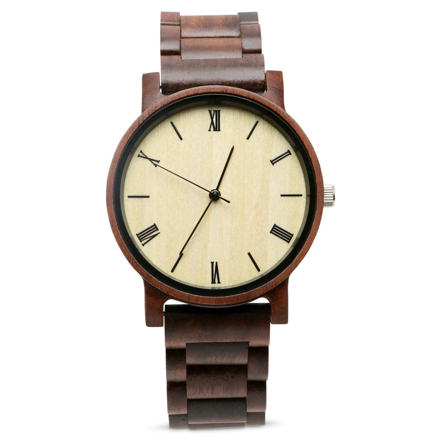 The Cedric Walnut | Set of 8 Groomsmen Watches Grain and Oak