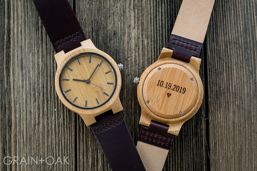The Chester | Set of 10 Groomsmen Watches Grain and Oak