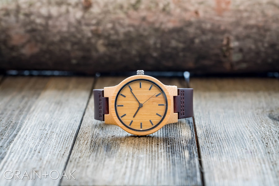 The Chester | Set of 12 Groomsmen Watches Grain and Oak