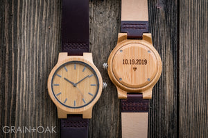 The Chester | Set of 5 Groomsmen Watches Grain and Oak