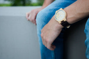 The Chester | Wood Watch Leather Band Watches Grain and Oak