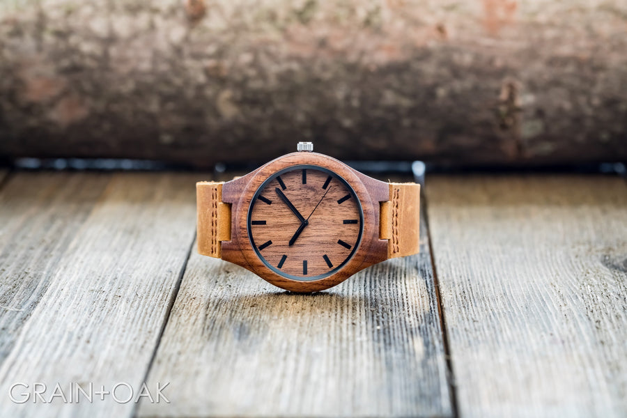 The Gibson | Set of 4 Groomsmen Watches Grain and Oak