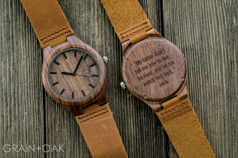 The Gibson | Set of 5 Groomsmen Watches Grain and Oak