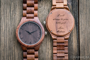 The Oliver Walnut | Set of 11 Groomsmen Watches Grain and Oak