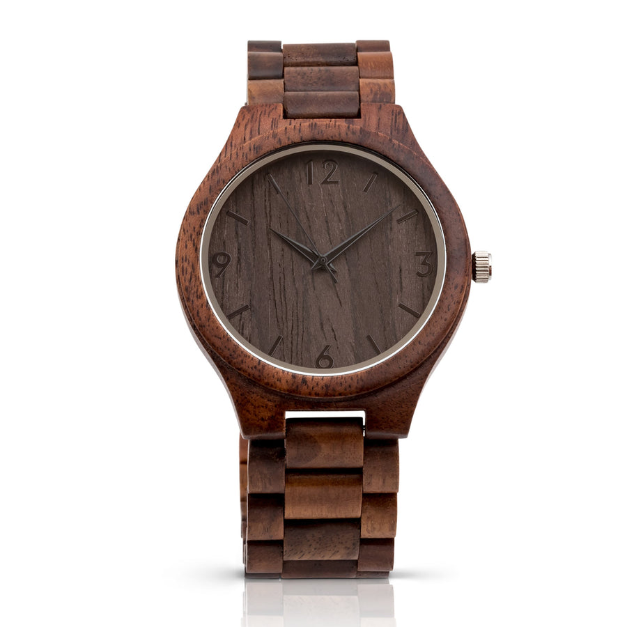 The Oliver Walnut | Set of 7 Groomsmen Watches Grain and Oak
