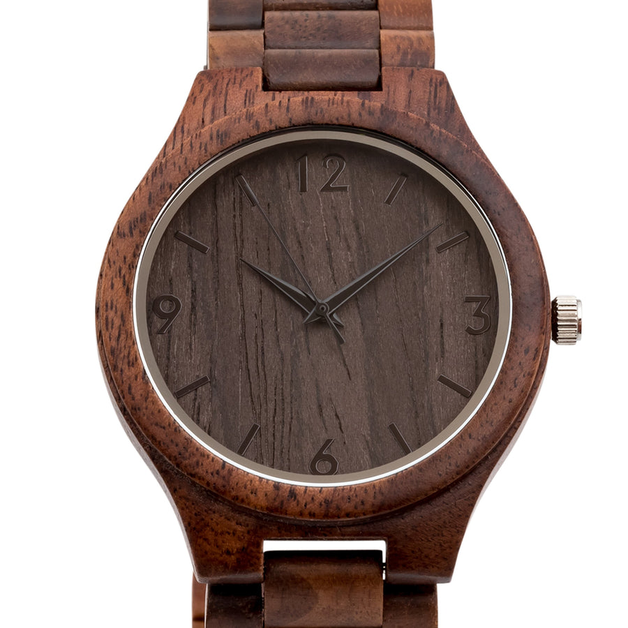 The Oliver Walnut | Set of 8 Groomsmen Watches Grain and Oak