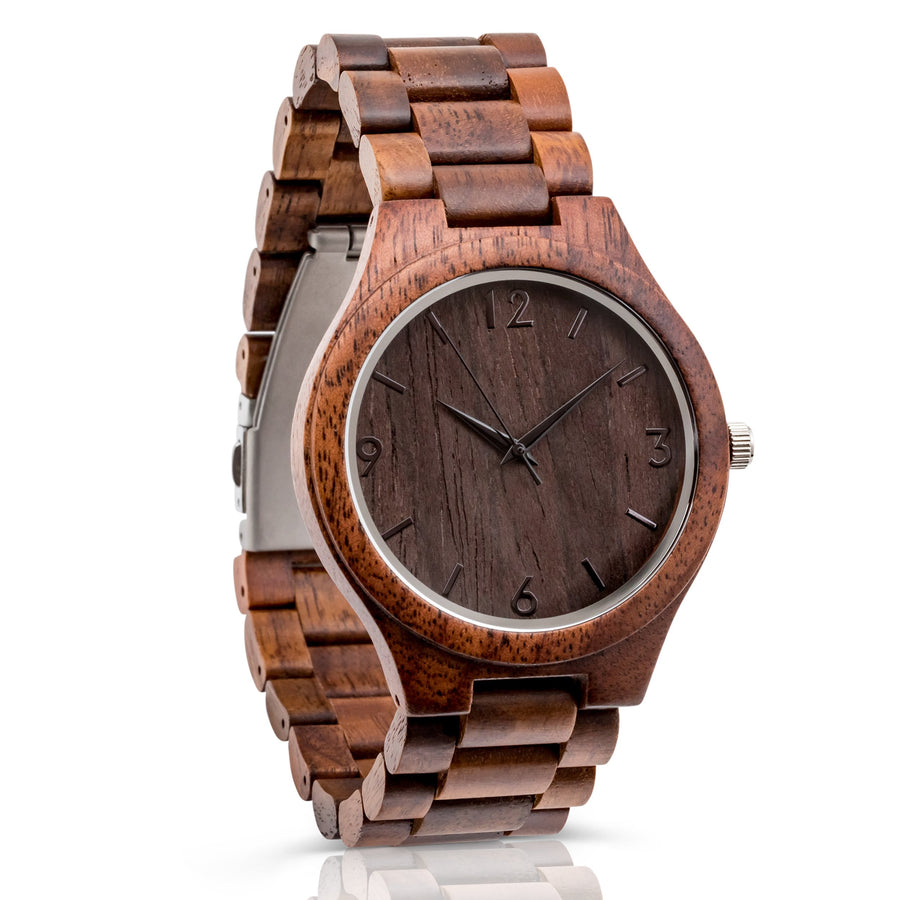 The Oliver Walnut | Set of 8 Groomsmen Watches Grain and Oak