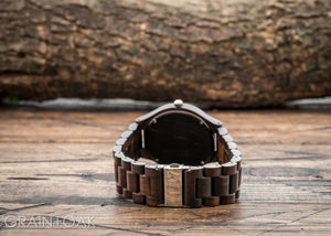 The Ridge Ebony | Wood Watch Wooden Band Watches Grain and Oak
