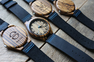 The Thomas Peak | Wood Watch Leather Band Watches Grain and Oak