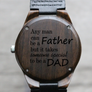 "To Be A Dad" - Wood Watch | The Christopher Custom Design Grain and Oak